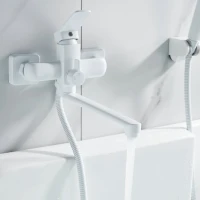 Смеситель для ванны с душем Shevanik S9902C белый Смеситель для ванны с душем Shevanik S9902C белый