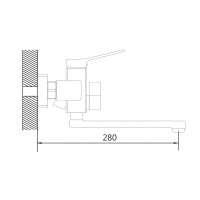 Смеситель для ванны с душем Shevanik S9902C белый