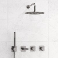 Душевой комплект Wasserkraft Tauber A6451.297.298.097.121.275.100.276 С ВНУТРЕННЕЙ ЧАСТЬЮ, никель