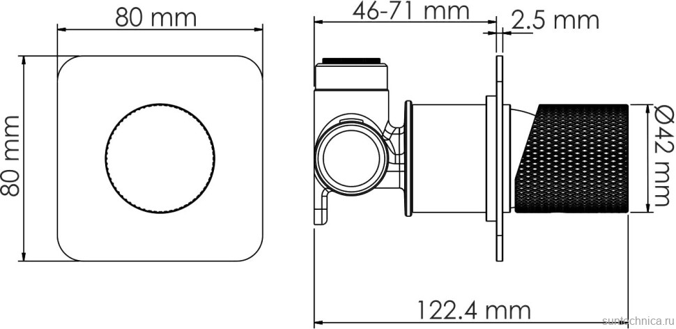 Душевой комплект Wasserkraft Tauber A6451.297.298.097.121.275.100.276 С ВНУТРЕННЕЙ ЧАСТЬЮ, никель