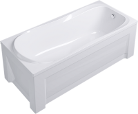 Акриловая ванна Alex Baitler Saima 170x70 см, встраиваемая, белая, с экраном