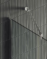 Душевая перегородка Maybahglass MGD-677-5ш 109 см, профиль хром матовый, стекло прозрачное