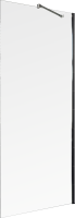 Душевая перегородка Maybahglass MGD-677-5ш 109 см, профиль хром матовый, стекло прозрачное