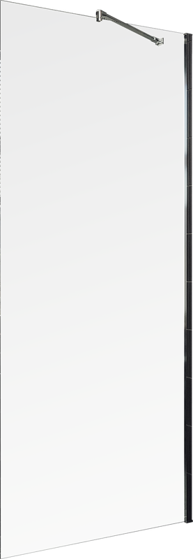 Душевая перегородка Maybahglass MGD-677-5ш 109 см, профиль хром матовый, стекло прозрачное