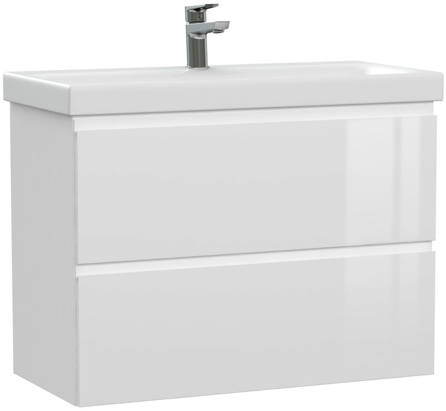 Тумба под раковину Cersanit Moduo slim 80 белая