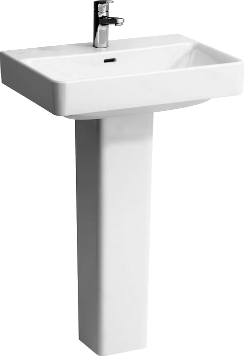 Раковина Laufen Pro S 8.1096.4.000.104.1 65 прямоугольная, с пьедесталом