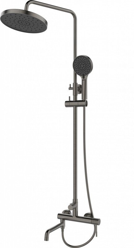 Душевая стойка Esbano ESDSDAIS-DSGM оружейная сталь
