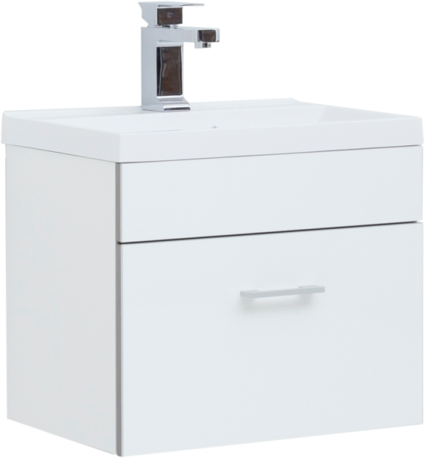 Тумба под раковину Aquanet Верона 50 подвесная, белая