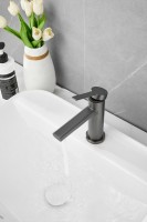 Смеситель для раковины BELZ B813 B10813-3 оружейная сталь Смеситель для раковины BELZ B813 B10813-3 оружейная сталь