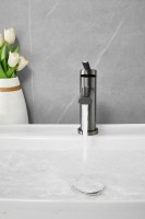 Смеситель для раковины BELZ B813 B10813-3 оружейная сталь Смеситель для раковины BELZ B813 B10813-3 оружейная сталь