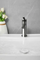 Смеситель для раковины BELZ B813 B10813-3 оружейная сталь Смеситель для раковины BELZ B813 B10813-3 оружейная сталь