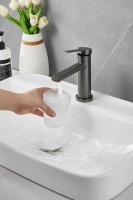 Смеситель для раковины BELZ B813 B10813-3 оружейная сталь Смеситель для раковины BELZ B813 B10813-3 оружейная сталь