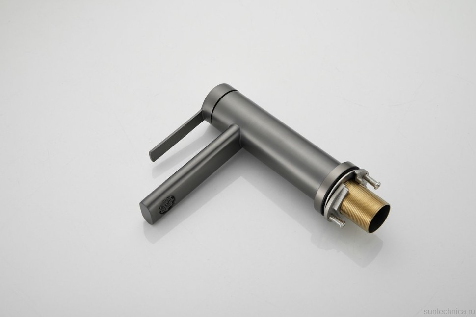 Смеситель для раковины BELZ B813 B10813-3 оружейная сталь