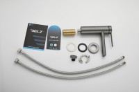 Смеситель для раковины BELZ B813 B10813-3 оружейная сталь Смеситель для раковины BELZ B813 B10813-3 оружейная сталь