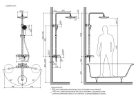 Душевая стойка Sancos SC3001LMB