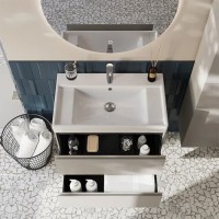 Мебель для ванной комнаты Roca Ona 80 бежево-серая матовая