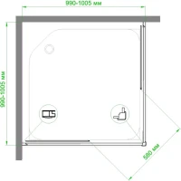 Душевой уголок Royal Bath HPD RB 100 HPD-C 100x100 Душевой уголок Royal Bath HPD RB 100 HPD-C 100x100