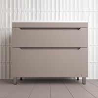 Тумба под раковину без столешницы Style Line Остин 100 напольная, тауп темный эмаль plus