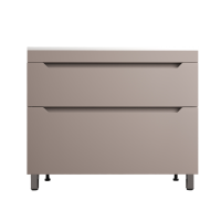 Тумба под раковину без столешницы Style Line Остин 100 напольная, тауп темный эмаль plus