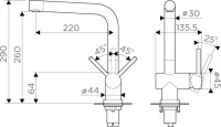 Комплект Мойка Paulmark Kroner PM217851-BSL брашированная нержавеющая сталь L + Смеситель Omoikiri Koriyama-S B нержавеющая сталь
