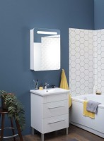 Зеркало-шкаф Aquanet Лукка 60 L с подсветкой