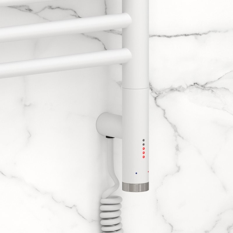 Полотенцесушитель электрический Сунержа Богема 3.1 30-6005-1050 110x55 см, подключение справа, матовый белый, лесенка