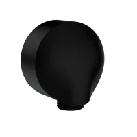 Подключение для душевого шланга из стены, черный AQUAme AQM8710MB