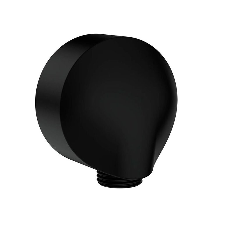 Подключение для душевого шланга из стены, черный AQUAme AQM8710MB