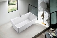 Акриловая ванна Esbano Paris SM 170x85 см, отдельностоящая, белая, со сливом-переливом