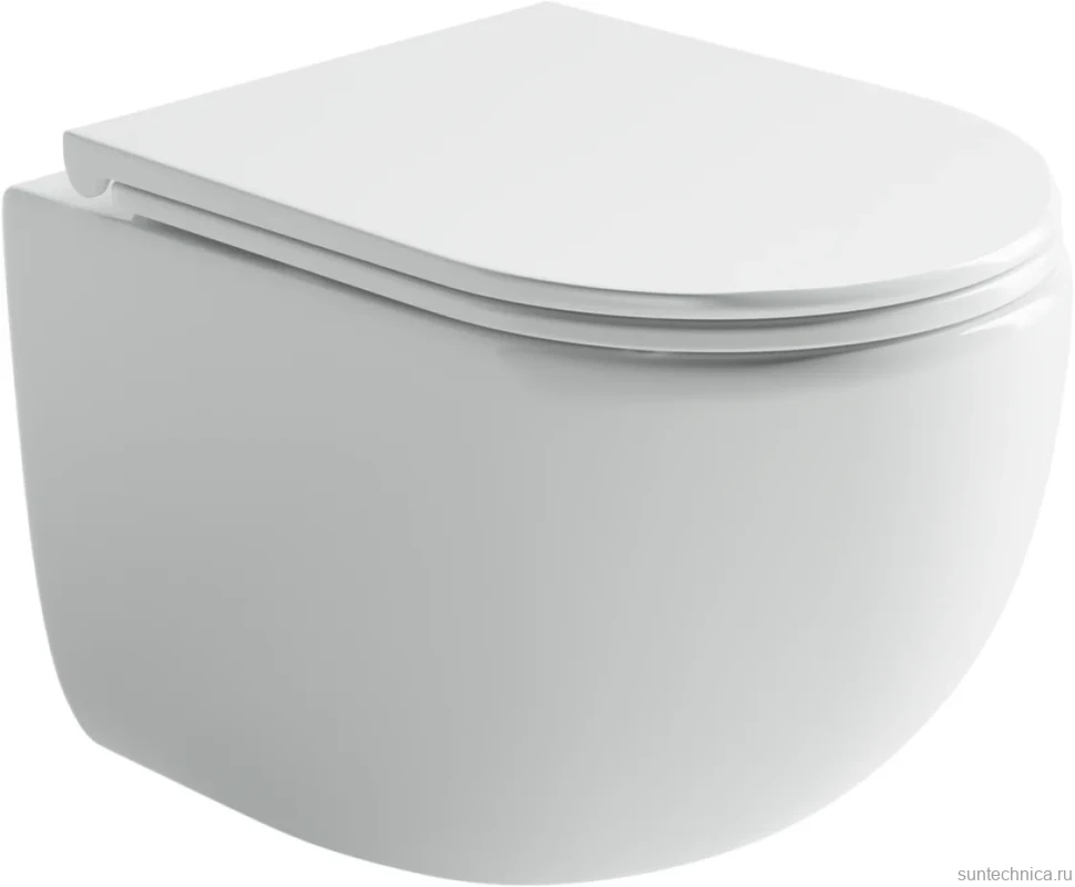 Комплект Унитаз подвесной Ceramicanova UP Rimless CN4007 белый + Инсталляция VitrA V-Fix Core 732-5800-01PV + Кнопка Root Square 740-2311 черная матовая