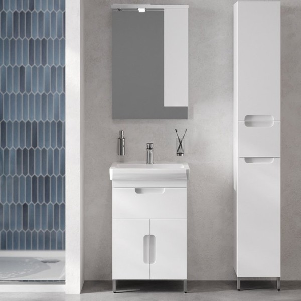 Мебель для ванной комнаты Belux Мадейра 55-01 белая глянцевая