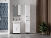 Мебель для ванной комнаты Belux Мадейра 55-01 белая глянцевая