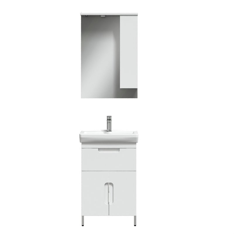 Мебель для ванной комнаты Belux Мадейра 55-01 белая глянцевая