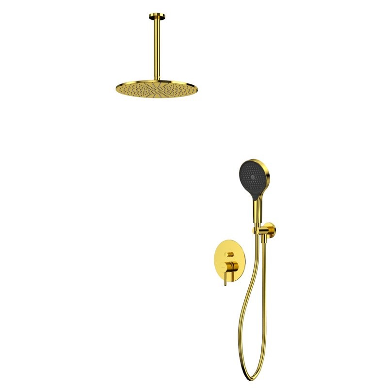 Душевой комплект WHITECROSS Y YSET12TOPGL С ВНУТРЕННЕЙ ЧАСТЬЮ, золото