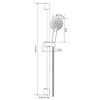 Душевой гарнитур Orange O-Shower OS802cr хром Душевой гарнитур Orange O-Shower OS802cr хром