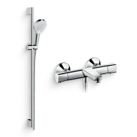 Душевой комплект Термостат Hansgrohe Ecostat universal 13123000 для ванны с душем + Гарнитур Crometta Vario 900 26536400