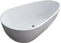 Ванна из искусственного камня Marmo Bagno Венеция 170x85 см, отдельностоящая, белая, овальная