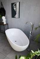 Ванна из искусственного камня Marmo Bagno Венеция 170x85 см, отдельностоящая, белая, овальная