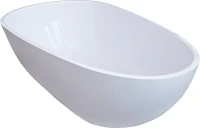 Ванна из искусственного камня Marmo Bagno Венеция 170x85 см, отдельностоящая, белая, овальная