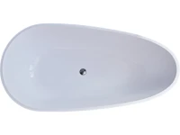 Ванна из искусственного камня Marmo Bagno Венеция 170x85 см, отдельностоящая, белая, овальная