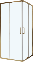 Душевой уголок BelBagno Luce A-2-90-C-ORO 90x90, профиль золото, стекло прозрачное