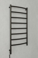 Полотенцесушитель электрический Сунержа Галант 3.1 31-6000-1040 110x45 см, подключение слева, матовый черный, лесенка