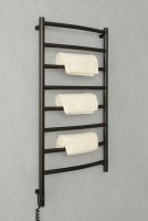 Полотенцесушитель электрический Сунержа Галант 3.1 31-6000-1040 110x45 см, подключение слева, матовый черный, лесенка