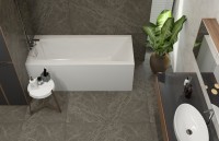 Акриловая ванна Lavinia Boho Rock 150x75 см, встраиваемая, белая, с каркасом, с экраном