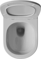 Комплект Унитаз подвесной STWORKI Кронборг S28401WH безободковый, с микролифтом, глянцевый белый + Инсталляция AlcaPlast AM101/1120-4:1 RU M571-0001 кнопка смыва хром