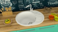 Мойка кухонная Marrbaxx Тейлор Z010Q001 белый лед