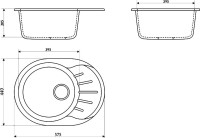 Мойка кухонная Marrbaxx Тейлор Z010Q001 белый лед
