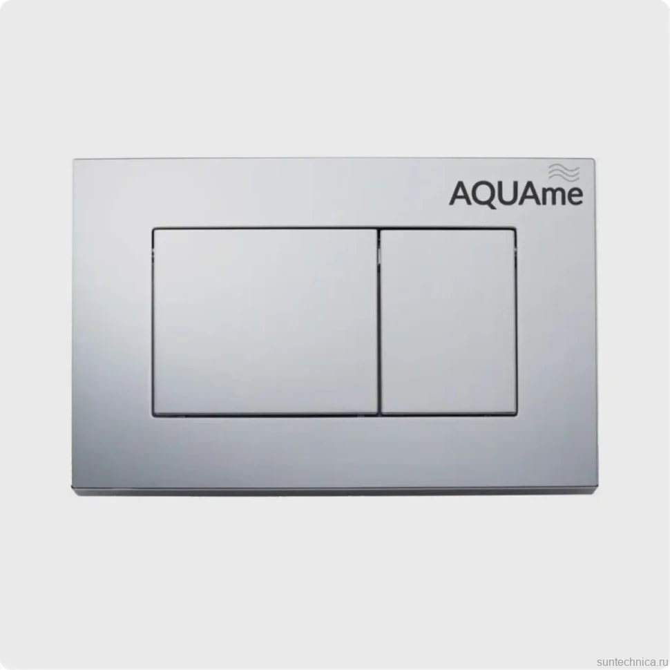 Кнопка смыва для унитаза AQUAme AQM4102CR пластик, цвет хром