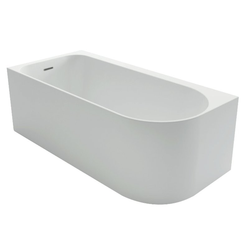 Ванна акриловая Azario Luton 1700*800*580 левая, пристенная, с сифоном и металлической рамой (LUT17080 L)