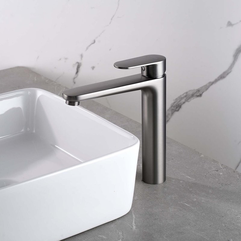 Смеситель для раковины AQUATEK Ника AQ1804BGM оружейная сталь